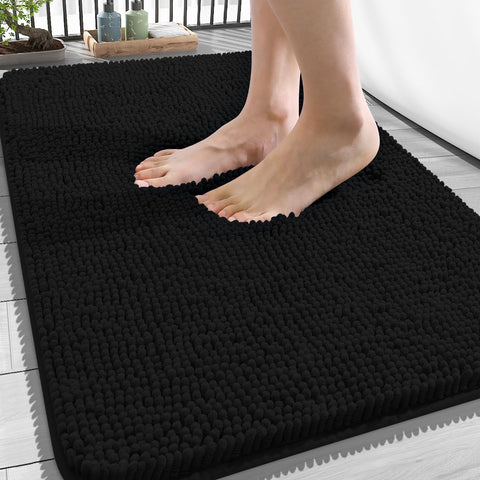 OLANLY bath rug 34x21 soft-chenille for plush foot comfort