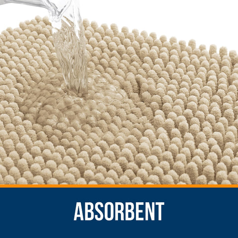 OLANLY bath rug 36x24 quick-dry fade-resistant fabric dries fast.