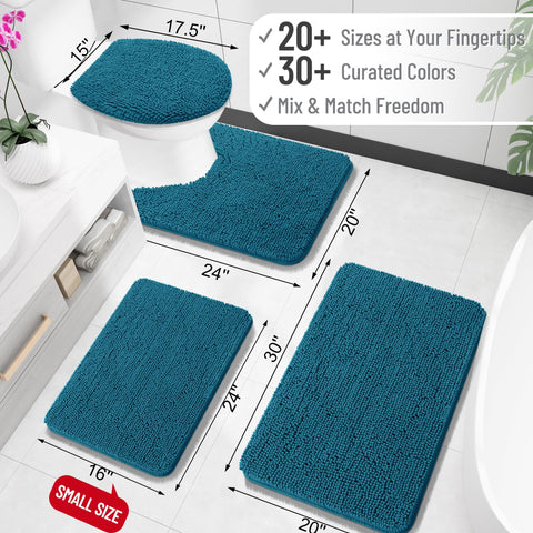 OLANLY Ultra-absorbent bath rug with dense chenille dries feet quickly.