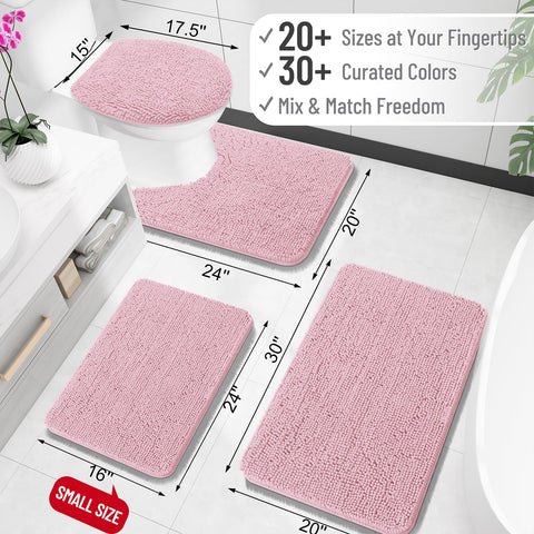 OLANLY rug with dense plush fibers for quick drying