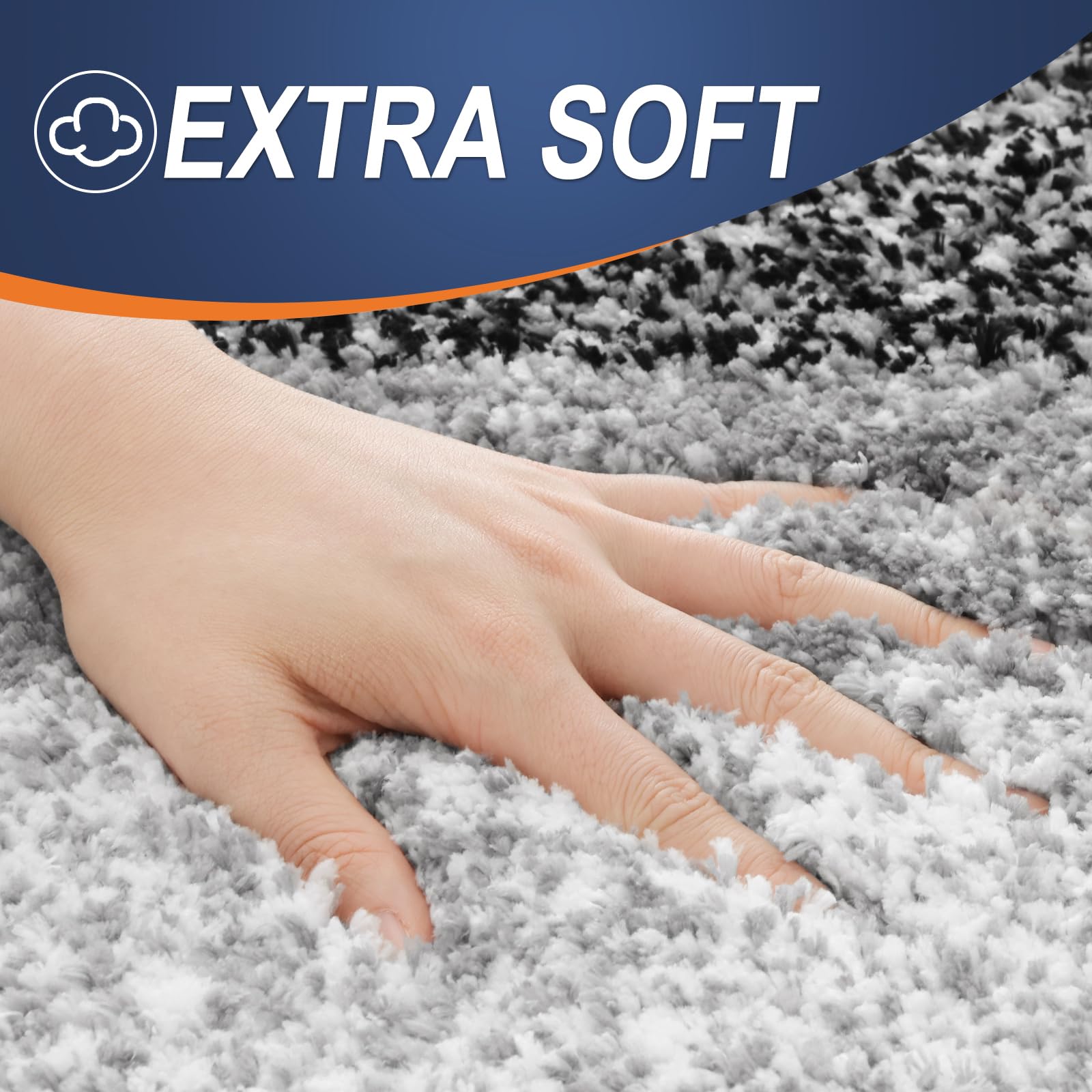 OLANLY bathroom rug with ultra-absorbent microfiber keeps floors dry.