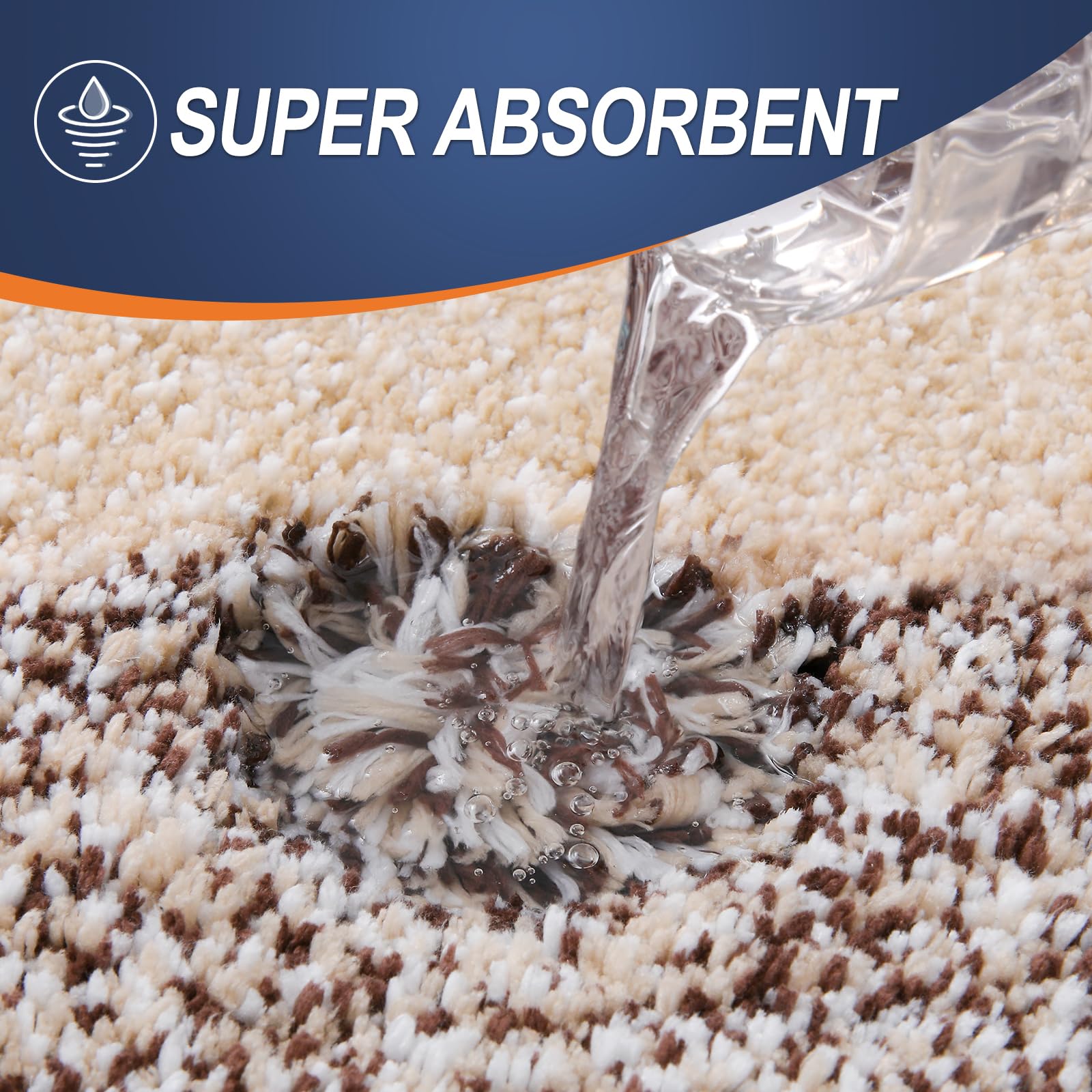 OLANLY bath rug demonstrates absorbent, quick-dry performance