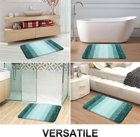 OLANLY bath rug harmonizes with matching décor for cohesive spaces.