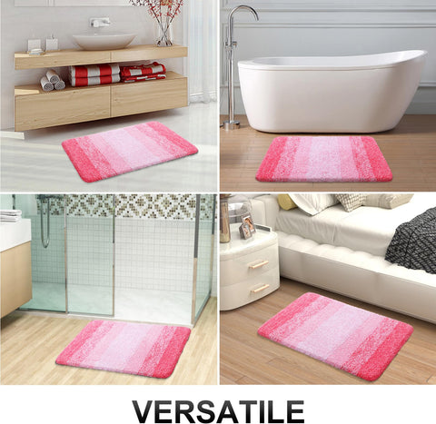 OLANLY bath rug coordinates with coordinating accessories for a cohesive bathroom look.