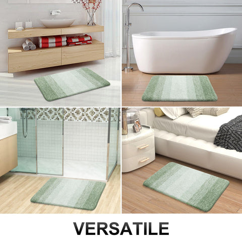 OLANLY gradient stripe design elevates bathroom style and ambiance