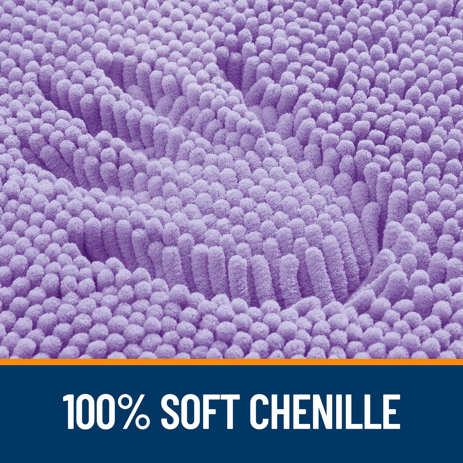 OLANLY Lavender quick-drying microfiber keeps the mat looking fresh between washes.