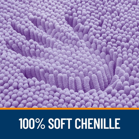 OLANLY Lavender quick-drying microfiber keeps the mat looking fresh between washes.