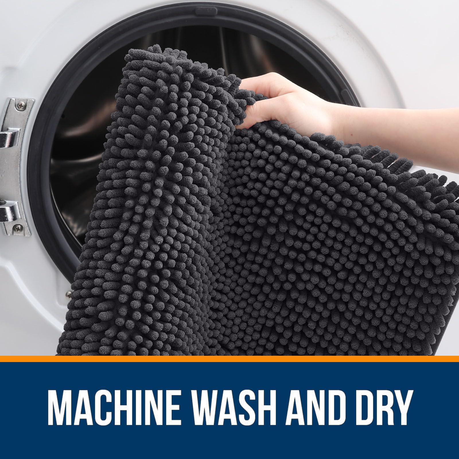 OLANLY rug is machine washable for easy care and color retention