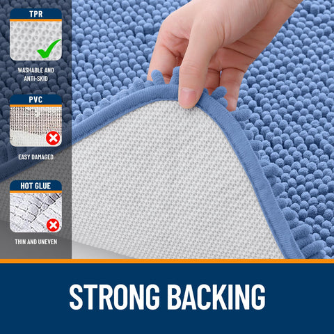 OLANLY machine-washable rug ready for easy care and long-lasting color.