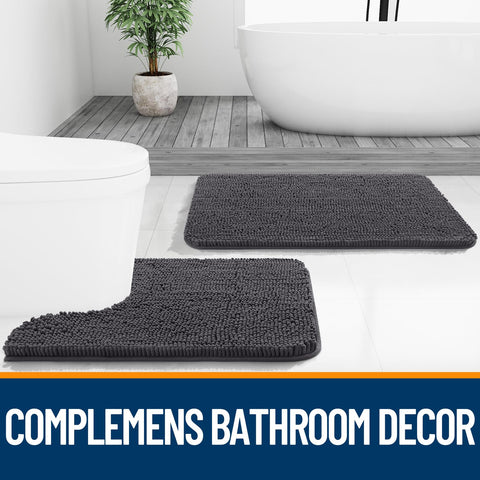 OLANLY rug suitable in front of sink or tub for comfort