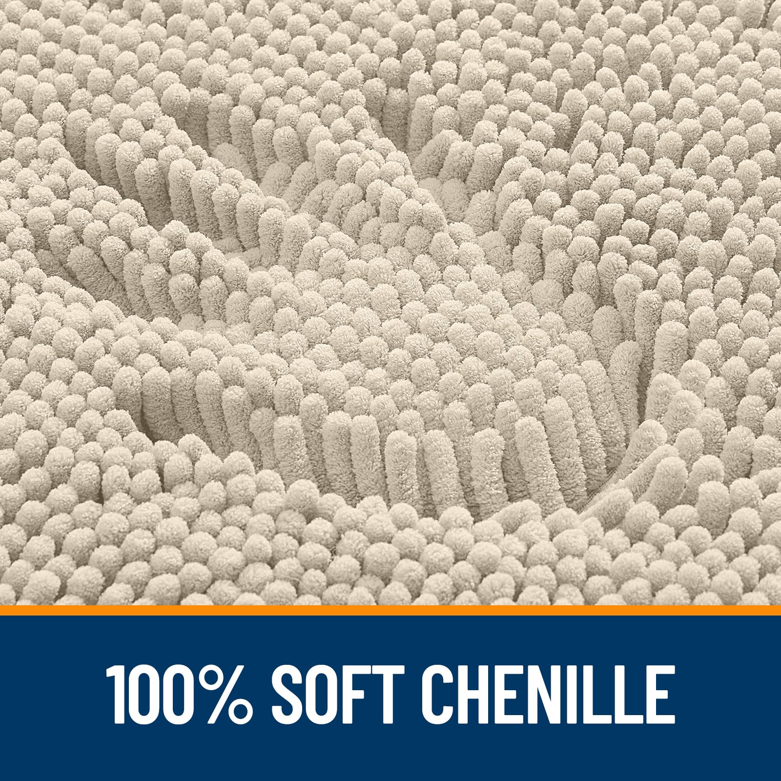 OLANLY bath rug highlights fade-resistant, quick-dry performance for busy bathrooms
