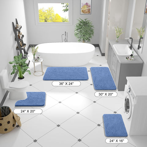OLANLY quick-dry microfiber rug helps feet dry fast after showers.