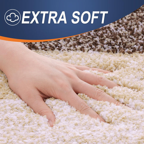 OLANLY bath rug featuring TP rubber backing for durable grip