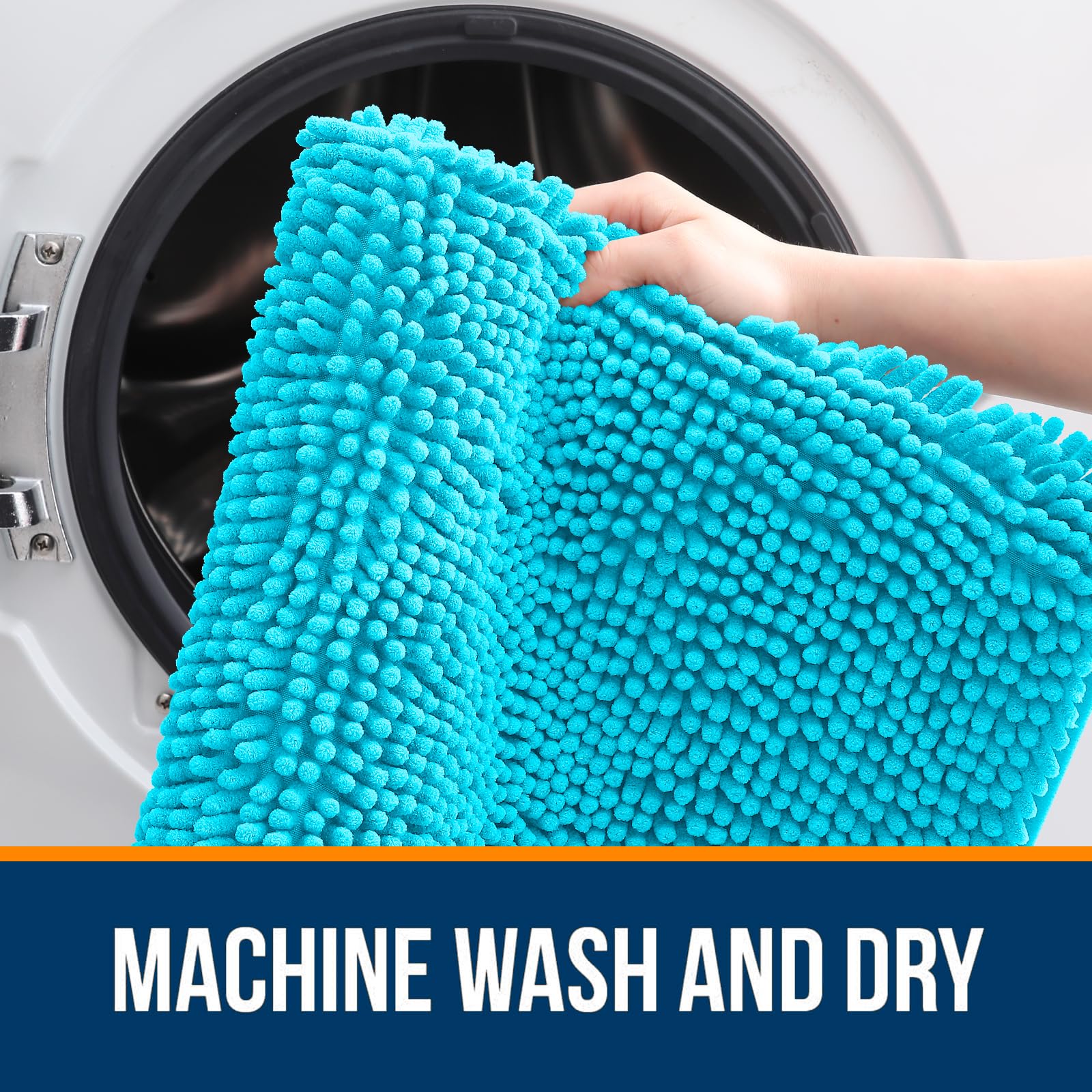 OLANLY bath rug absorbs water protecting bathroom floor