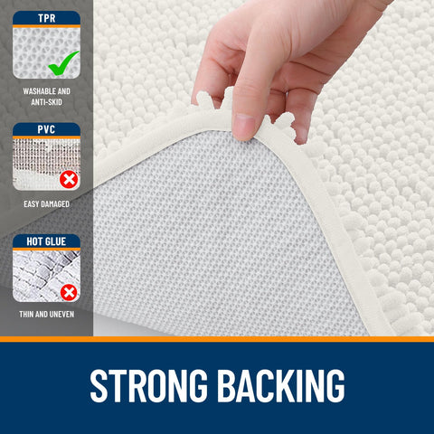 OLANLY bath rug bathroom-floor-protection helps keep moisture at bay