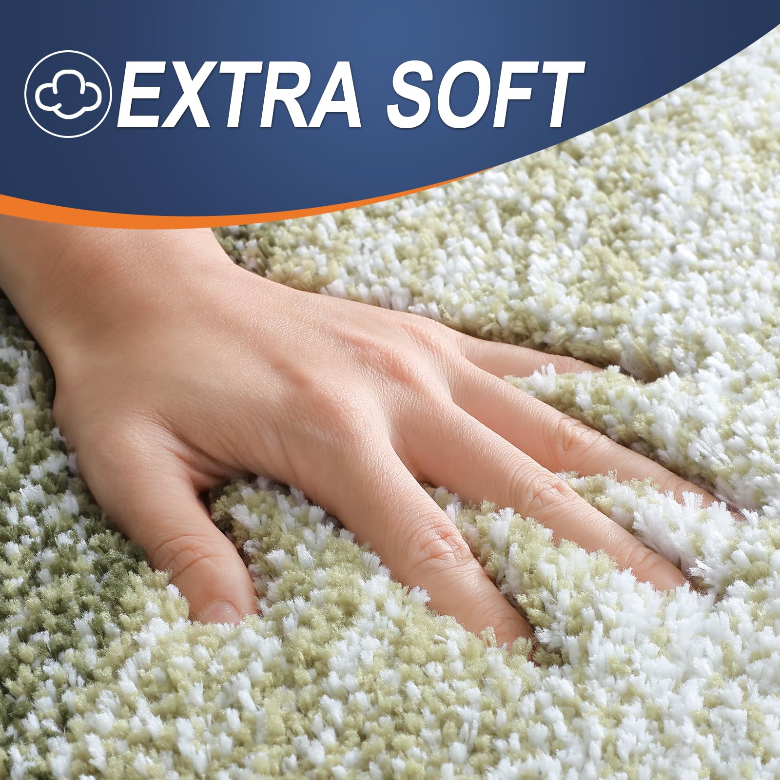 OLANLY bath mat absorbs water quickly for a dry bathroom floor.