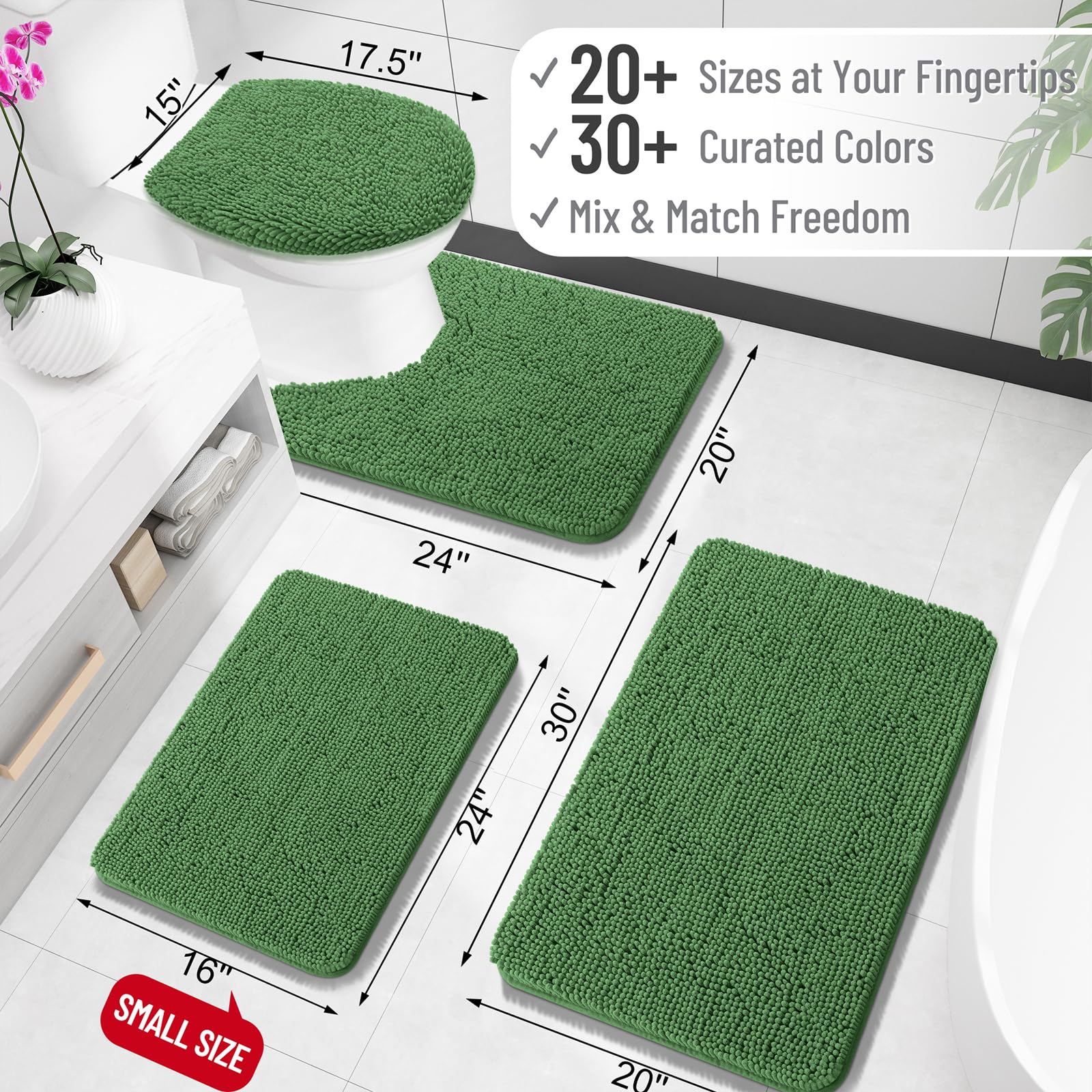 OLANLY chenille rug close-up showing ultra-soft fibers for cozy feet