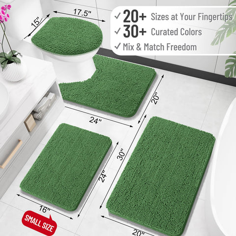 OLANLY chenille rug close-up showing ultra-soft fibers for cozy feet