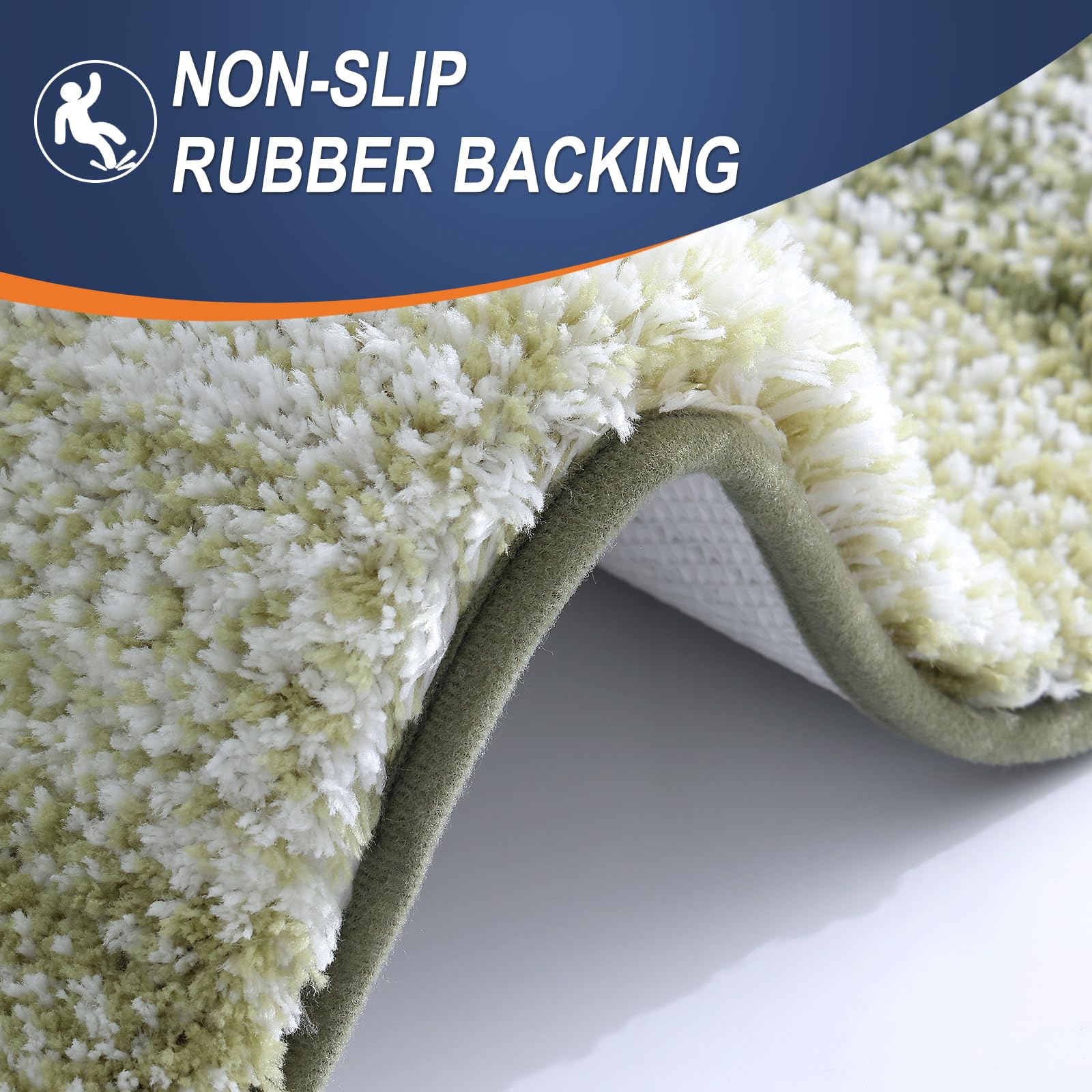 OLANLY mat is machine washable for easy refreshes after spills.