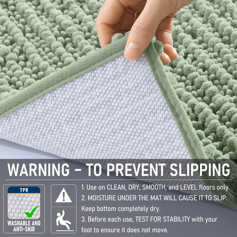 OLANLY cozy-underfoot rug mat enhances bathroom comfort near sink