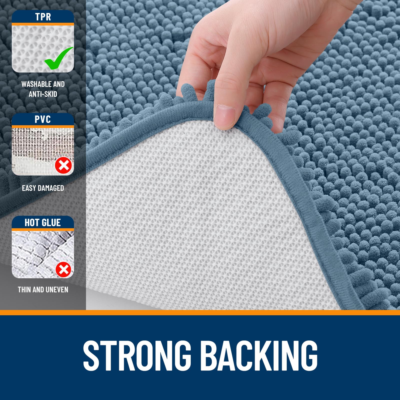 OLANLY versatile rug for bath, vanity, and more