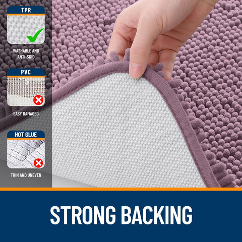 OLANLY multi-use rug suitable for baths, vanities, and entryways with plush comfort.