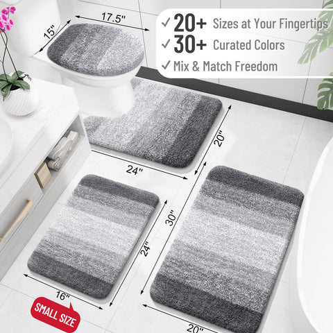 OLANLY rug quick-dry microfiber absorbs water, keeping floors dry.