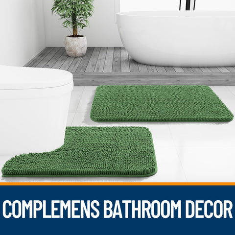 OLANLY versatile bath mat for bathroom, vanity, and guest rooms