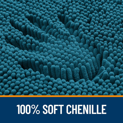 OLANLY Chenille soft pile enhances foot comfort in daily routines.