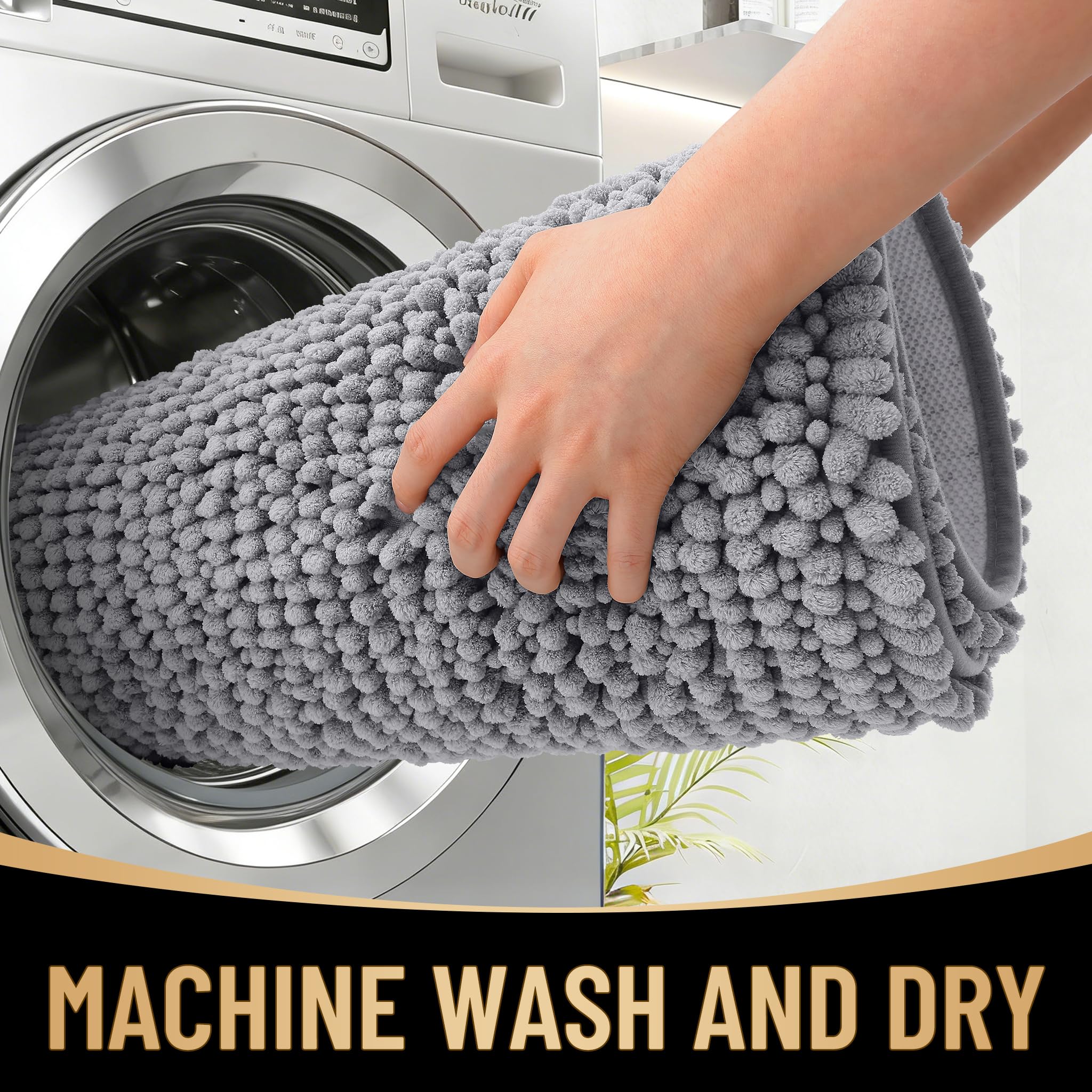 OLANLY fade-resistant quick-dry rug remains vibrant after machine washing.