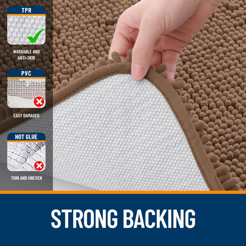 OLANLY front-of-sink mat adds warmth to bathroom routines