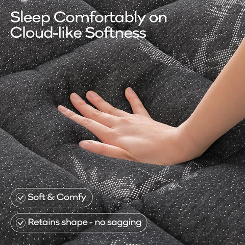 OLANLY King Mattress Topper bamboo fabric cooling for breathable nights
