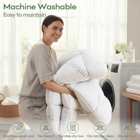 OLANLY topper is machine washable for simple maintenance