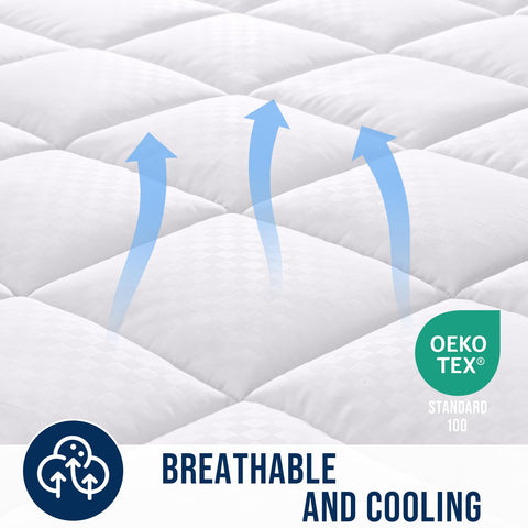 OLANLY elastic-edge design keeps protector in place on mattress