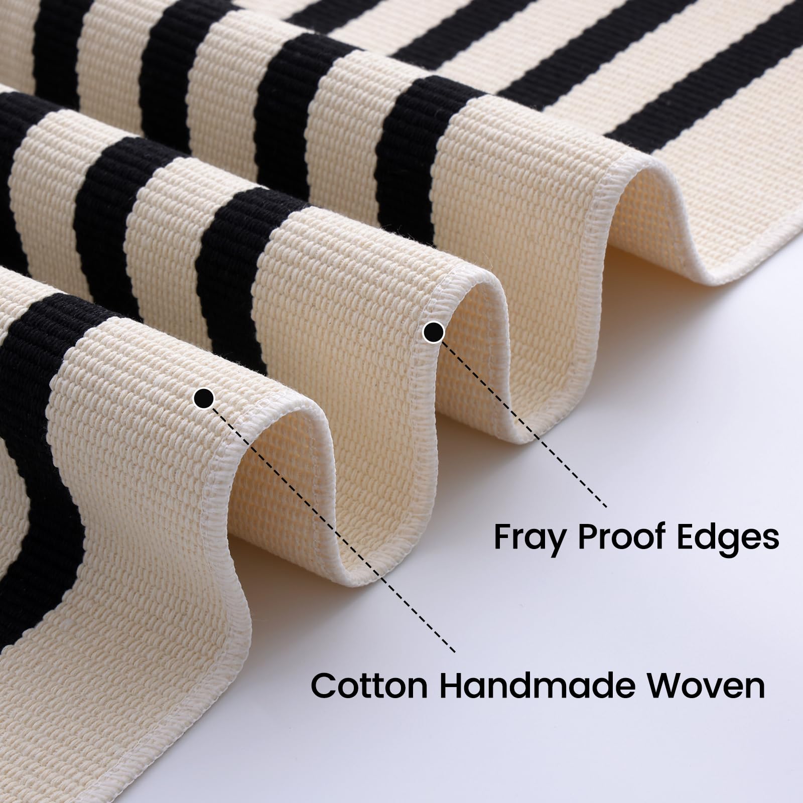 OLANLY layered front porch rug shows a layered entrance setup.