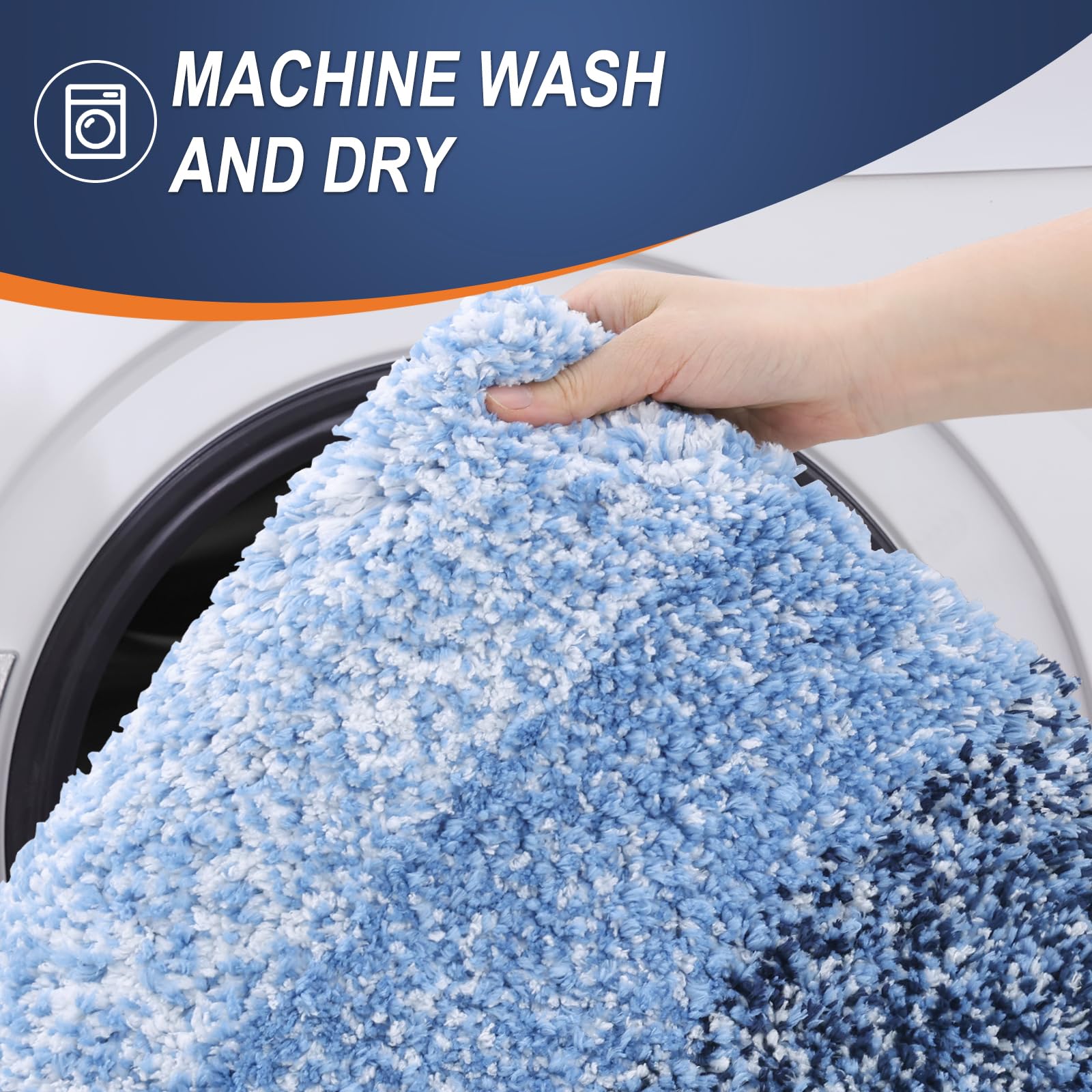 OLANLY machine-washable bath mat stays vibrant after washing cycles