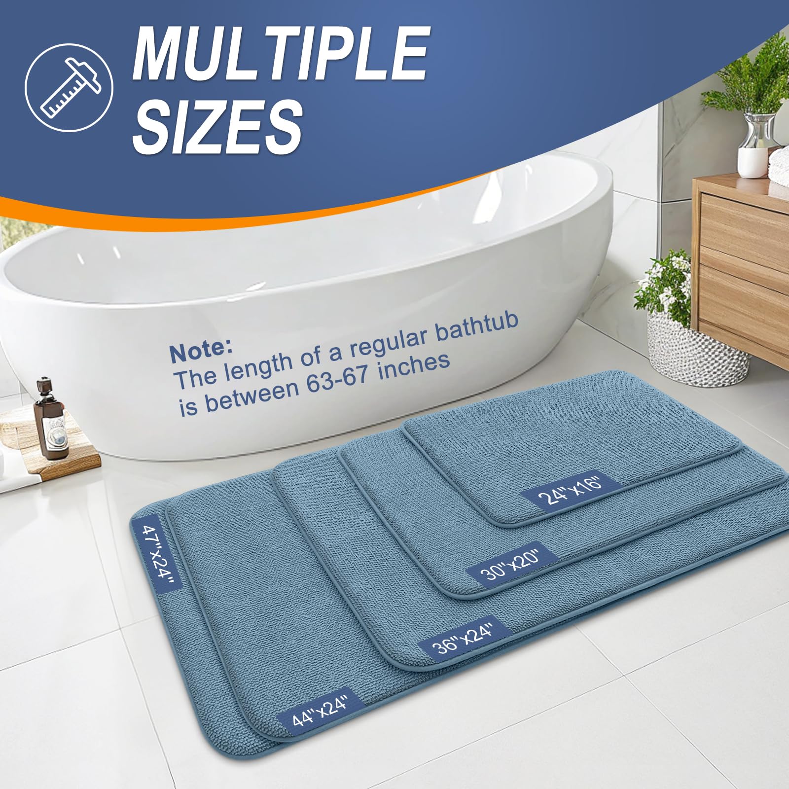OLANLY machine-washable bath mat is easy to clean and maintain.