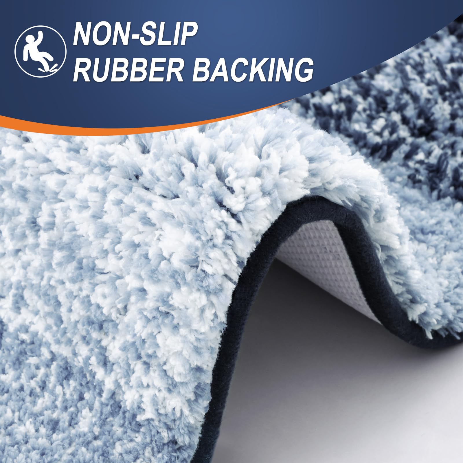 OLANLY machine-washable bath mats stay colorfast after frequent washes.