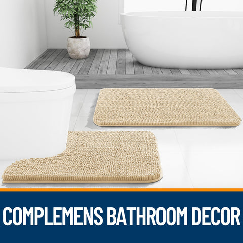 OLANLY machine-washable beige rug stays vibrant after washing