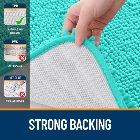 OLANLY versatile bath rug fits tub, sink, or shower.