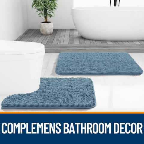 OLANLY multi-purpose rug suitable for bathrooms, vanities, and guest rooms.