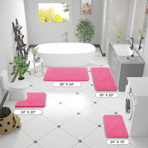 OLANLY multi-use bathroom rug beside tub or vanity