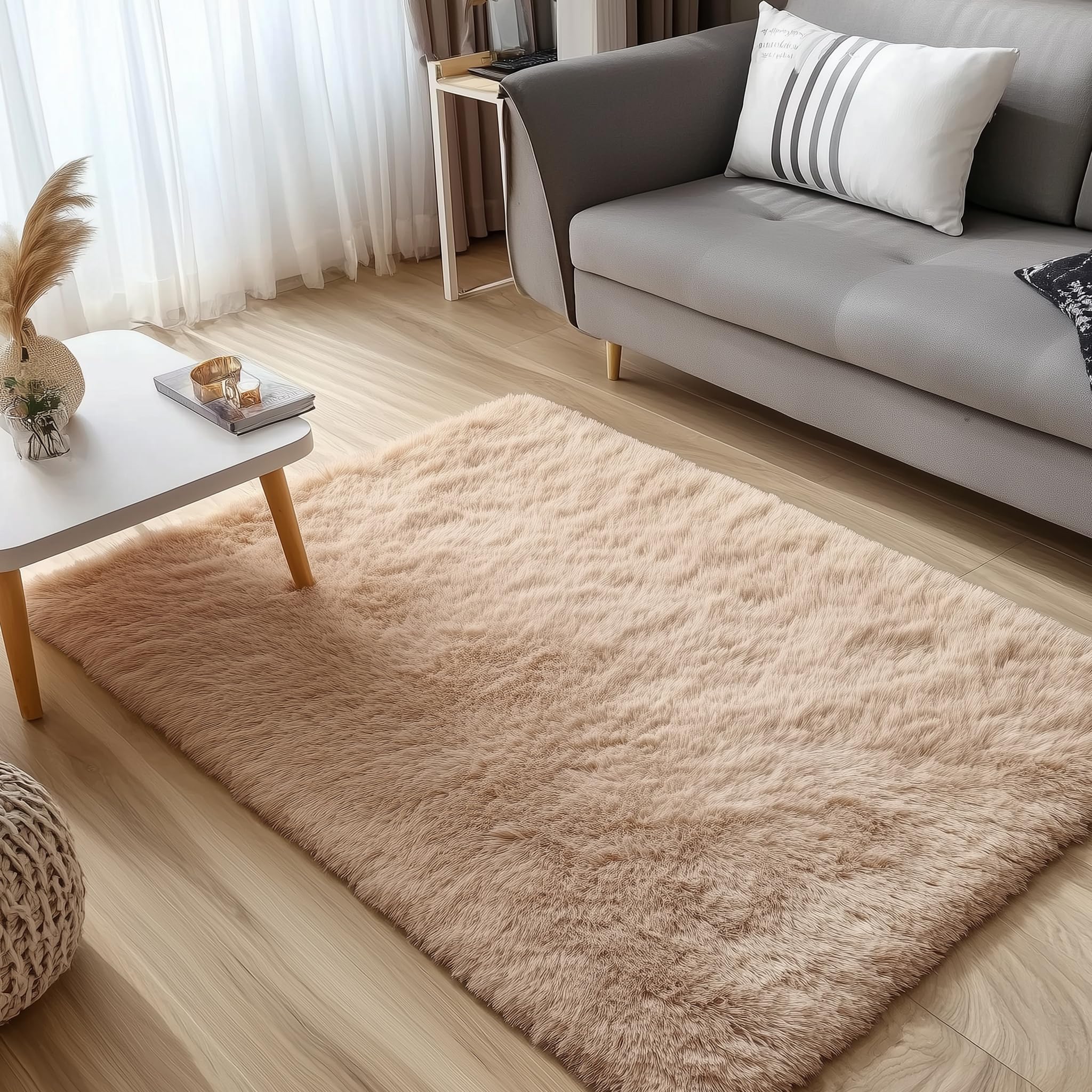 OLANLY non-slip backing rug with anti-slip dots for safe placement on hard floors