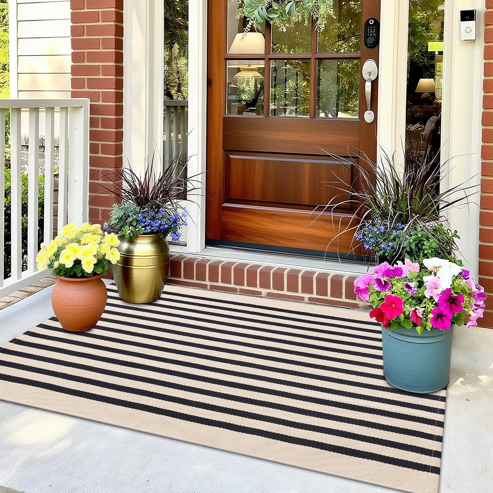 OLANLY non-slip tips promote safe use with a rug pad on slick floors.