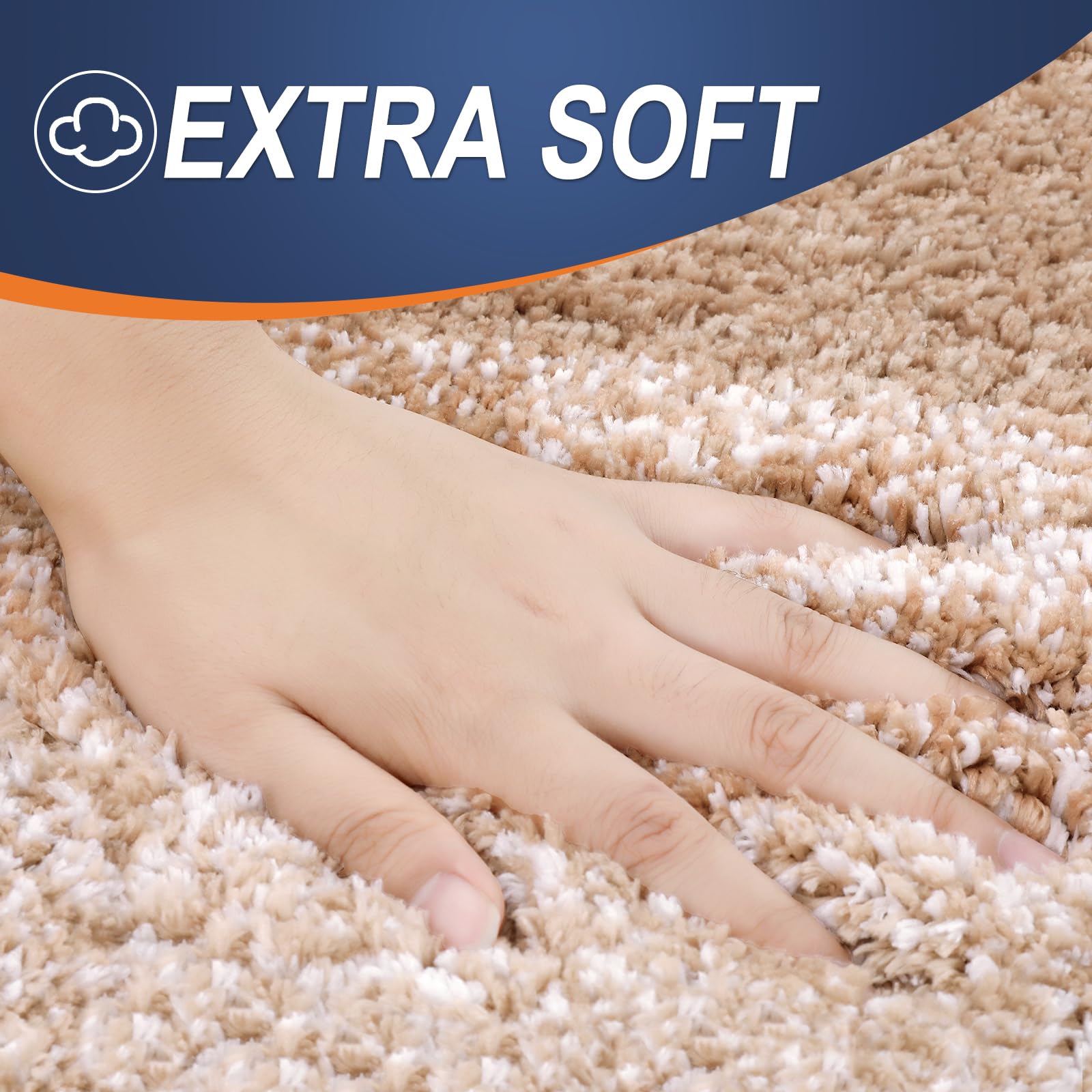 OLANLY non-slip TP rubber backing detail for safety on wet floors