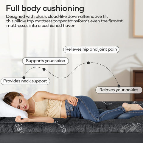 OLANLY Queen Topper provides cloud-like comfort to upgrade your bed