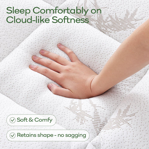 OLANLY Queen Topper cooling bamboo fabric keeps you dry overnight.
