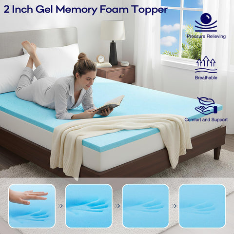 OLANLY deep-pocket skirt keeps topper securely in place on deep mattresses