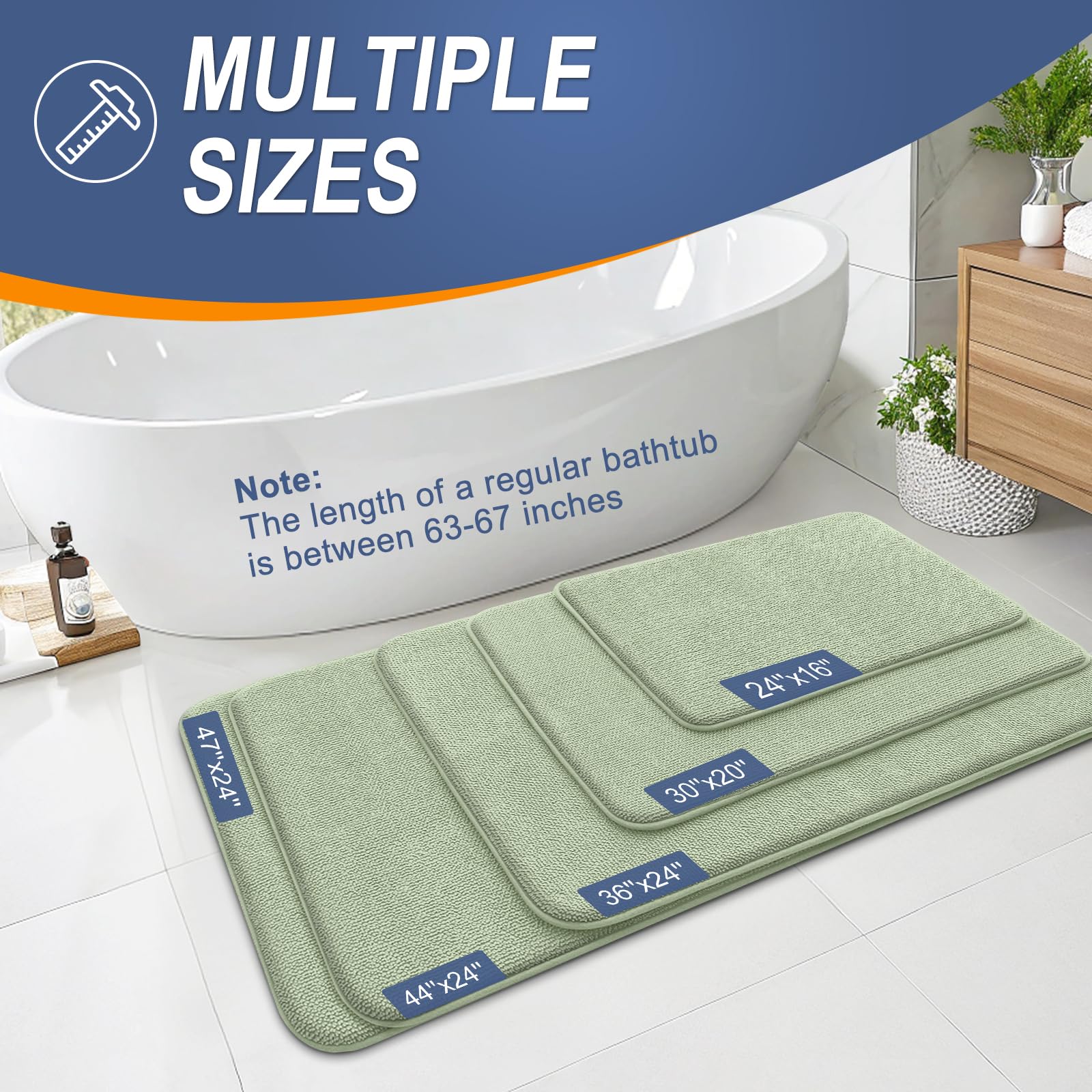 OLANLY quick-dry feature helps absorb moisture after shower.