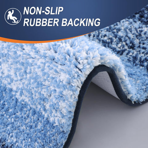 OLANLY quick-dry microfiber fibers help the rug dry quickly after use